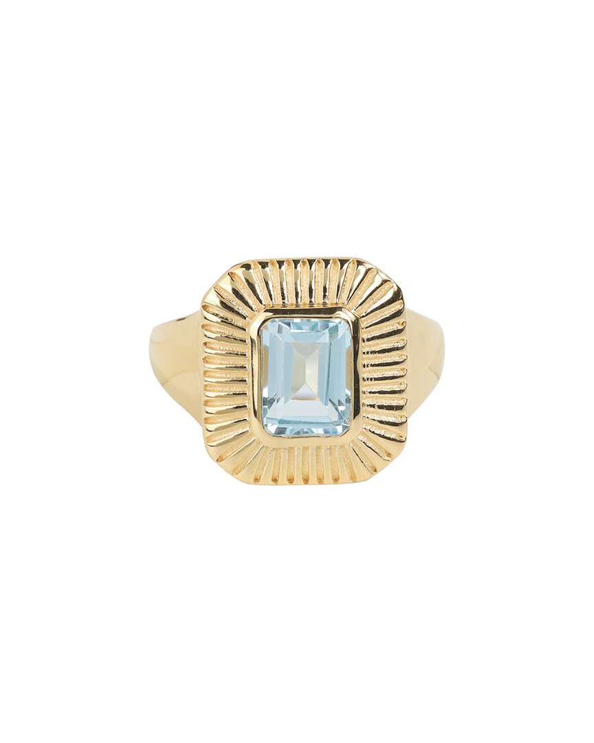 Tiramisu 14k Over Silver 1.85 Ct. Tw. Sky Blue Topaz Ring