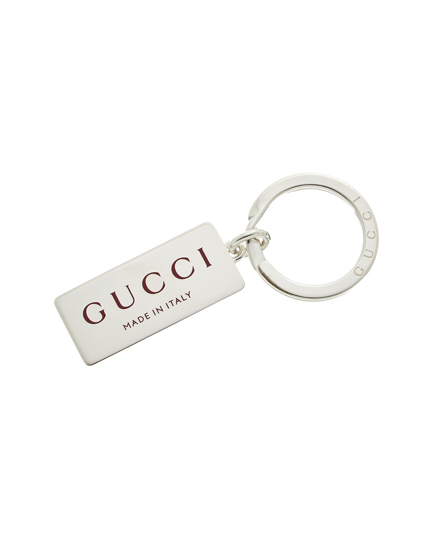Gucci Silver Key Ring In Metallic