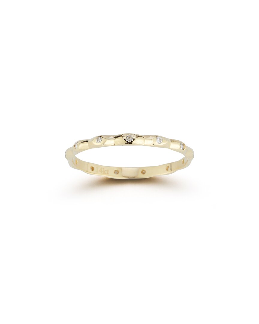 Ember Fine Jewelry 14k Gold & Diamond Band Ring In White
