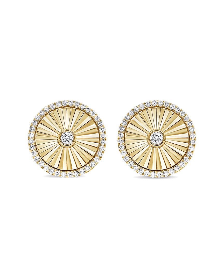 Sabrina Designs 14k 0.34 Ct. Tw. Diamond Disc Earrings