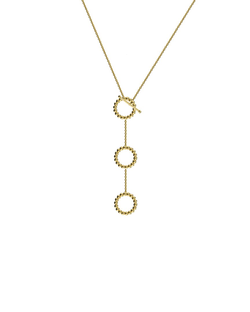 Gabi Rielle 14k Over Silver Lariat Necklace