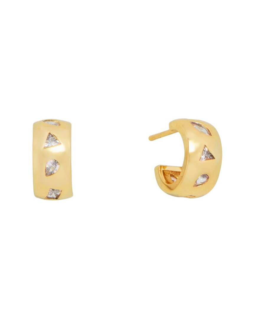 St. Moran Mixed Shape Cubic Zirconia Hoop Earrings
