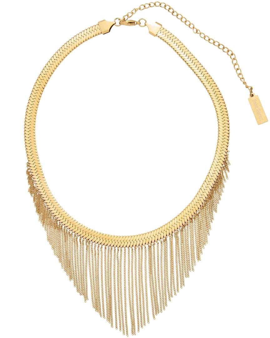 St. Moran Fringe Snake Chain Frontal Necklace