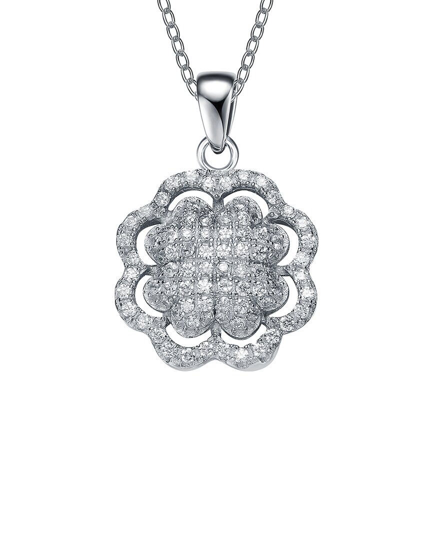 Genevive Silver Cz Pendant