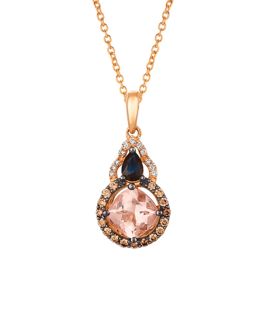 Le Vian ® Nude Palette 14k Rose Gold 1.01 Ct. Tw. Diamond & Morganite Pendant