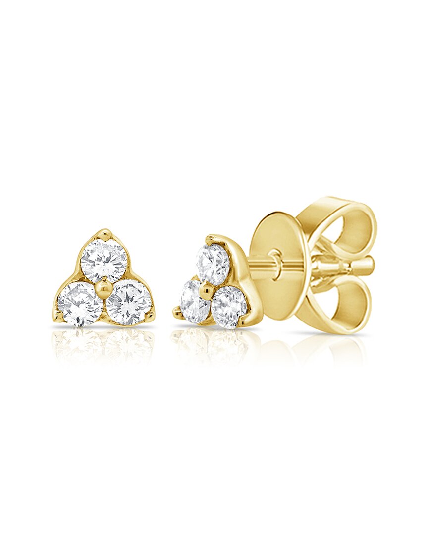 Sabrina Designs 14k Diamond Three-stone Studs
