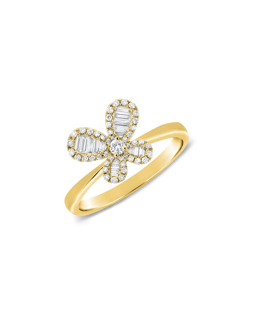 Sabrina Designs 14k 0.21 Ct. Tw. Diamond Butterfly Ring