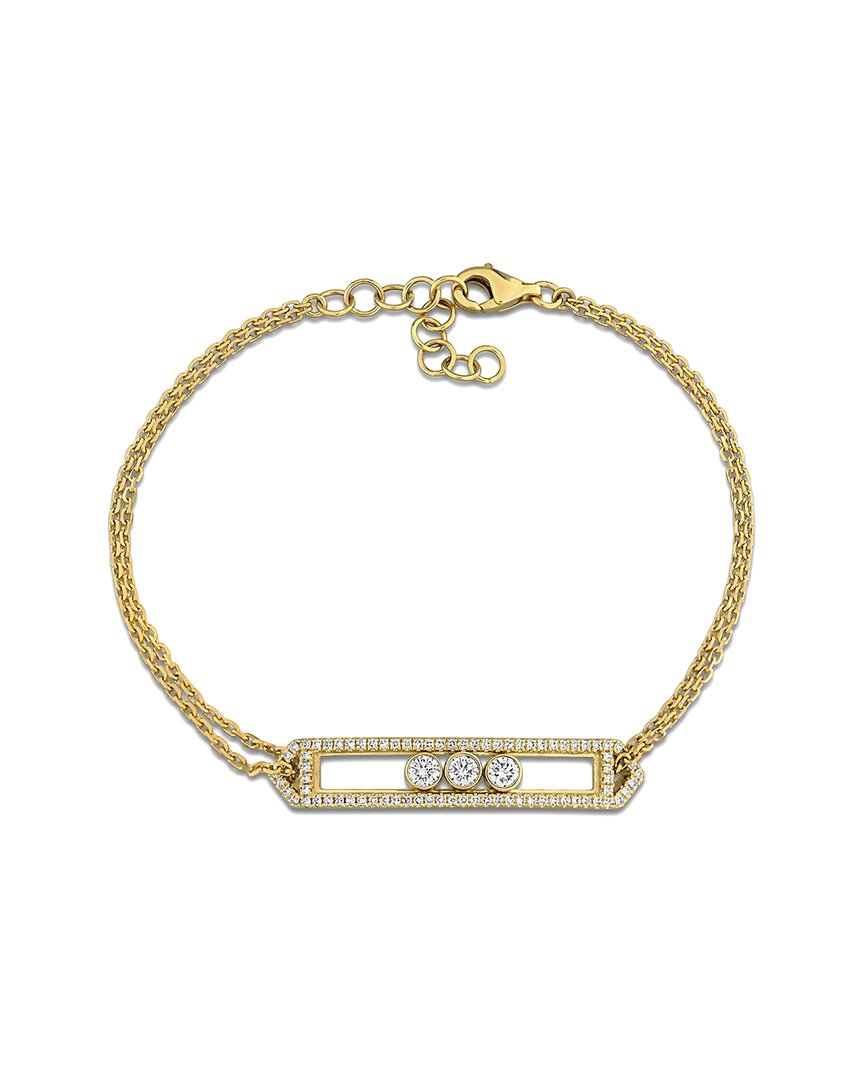 Rina Limor 14k 0.37 Ct. Tw. Diamond Link Bracelet