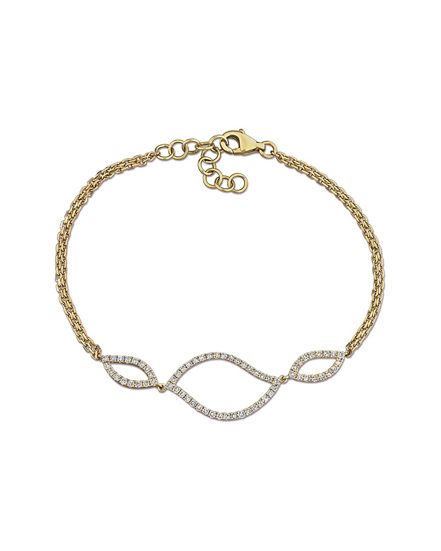 Rina Limor 14k 0.40 Ct. Tw. Diamond Link Bracelet