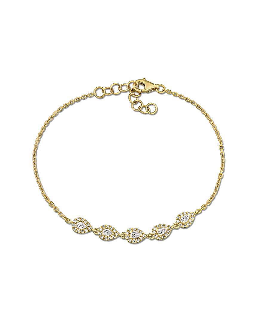 Rina Limor 14k 0.42 Ct. Tw. Diamond Link Bracelet