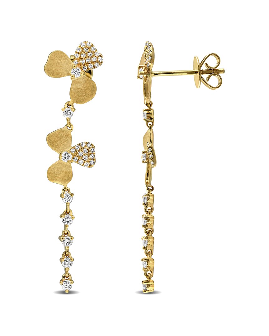 Rina Limor 14k 0.41 Ct. Tw. Diamond Drop Earrings