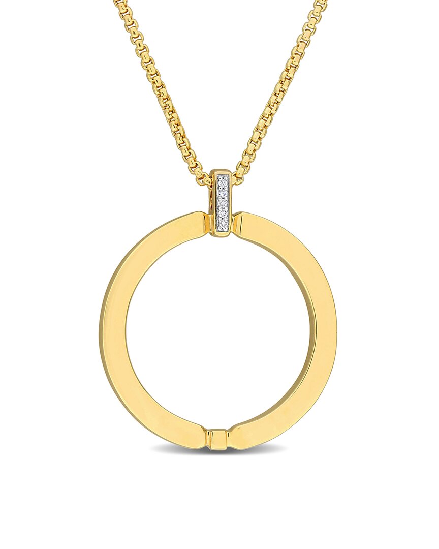 Rina Limor 14k 0.02 Ct. Tw. Diamond Solitaire Necklace