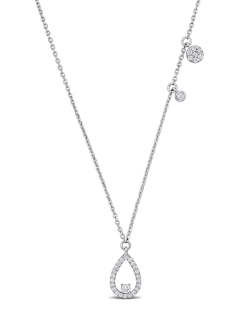 Rina Limor 14k 0.25 Ct. Tw. Diamond Drop Necklace