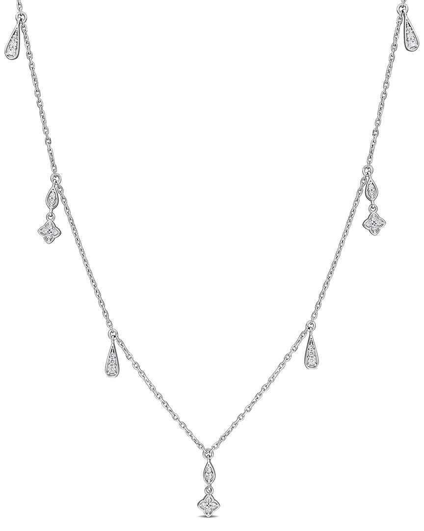 Rina Limor 14k 0.18 Ct. Tw. Diamond Station Necklace