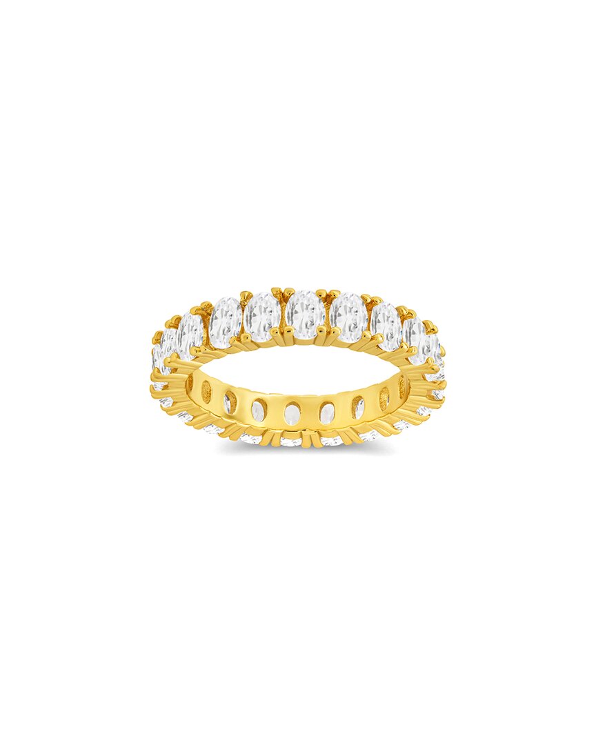 Sterling Forever Kylie Oval Cubic Zirconia Eternity Ring