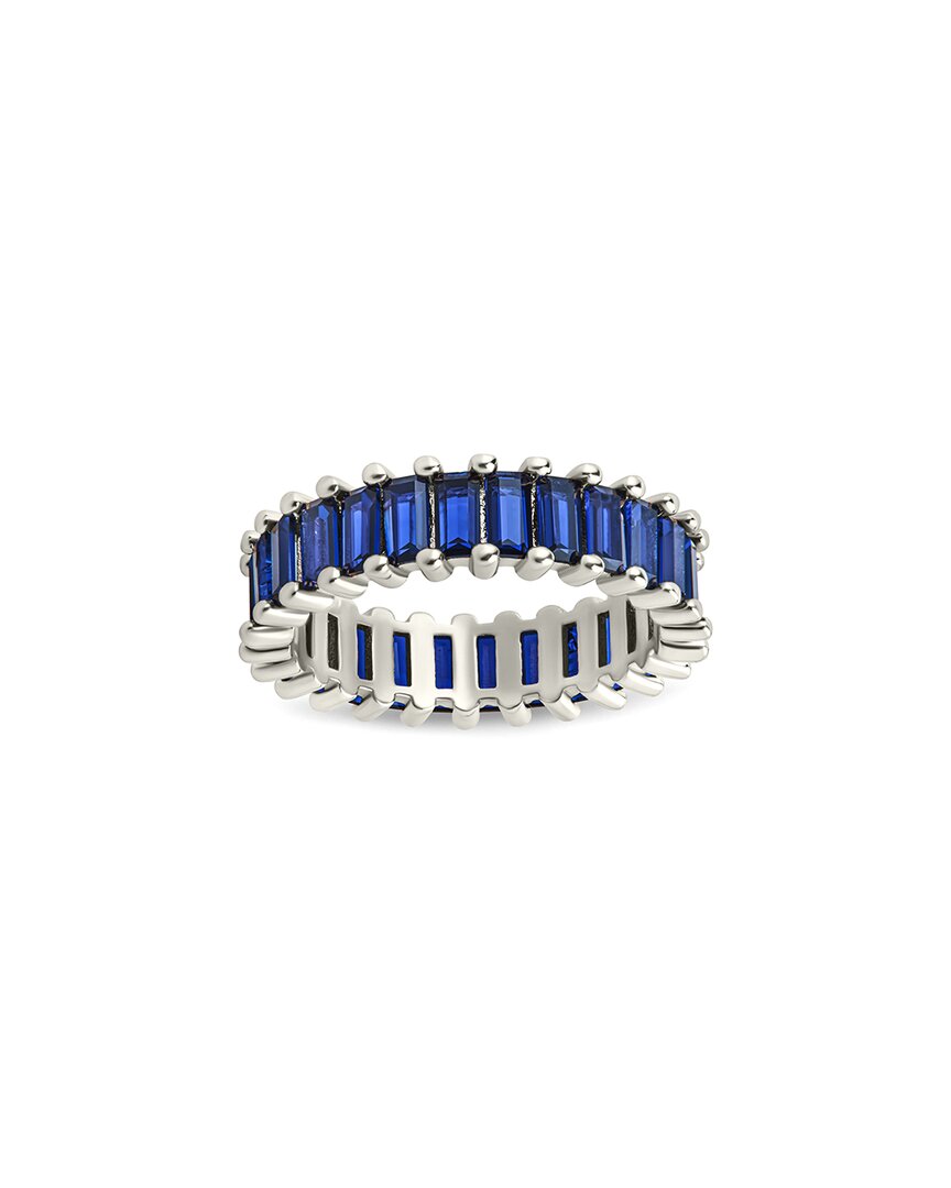 Sterling Forever Cz Caroline Rainbow Eternity Ring