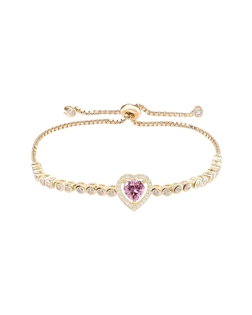 Shop Gabi Rielle Color Forward 14k Vermeil Crystal Halo Pull-cord Bracelet