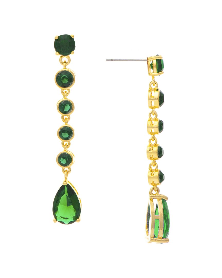 Rivka Friedman 18k Plated Crystal Earrings