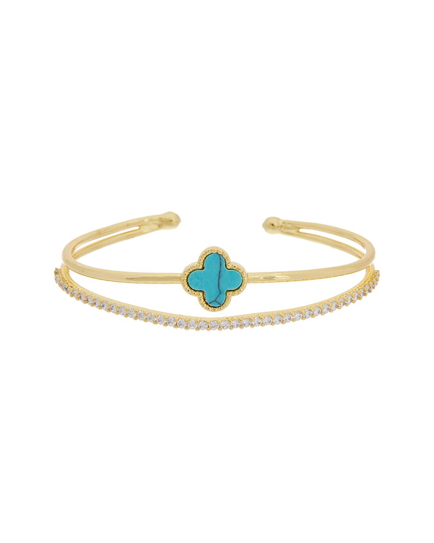 Juvell 18k Plated Cz Bangle Bracelet