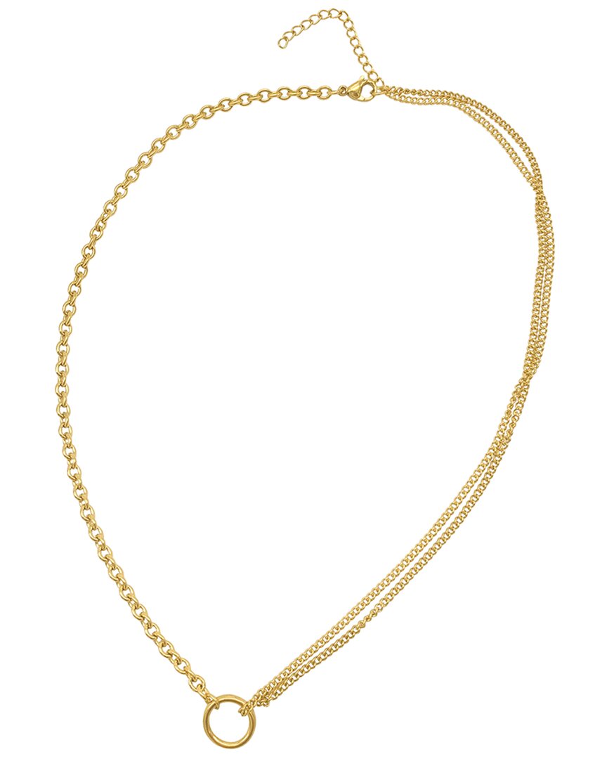 Shop Adornia 14k Plated Mixed Chain Necklace