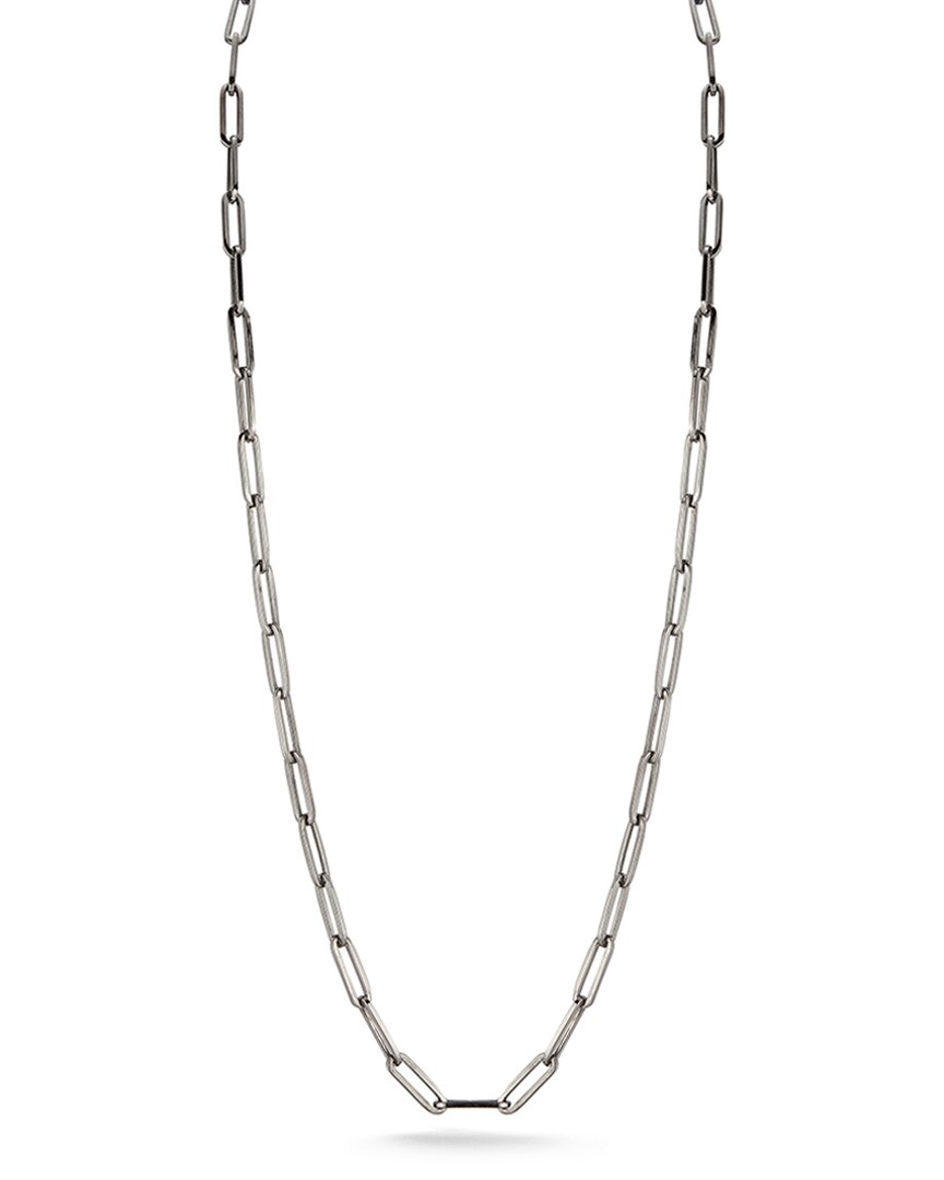 Banji Jewelry Silver Paperclip Chain Necklace