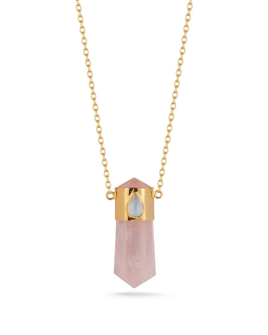 Banji Jewelry 18k Over Silver Gemstone Necklace