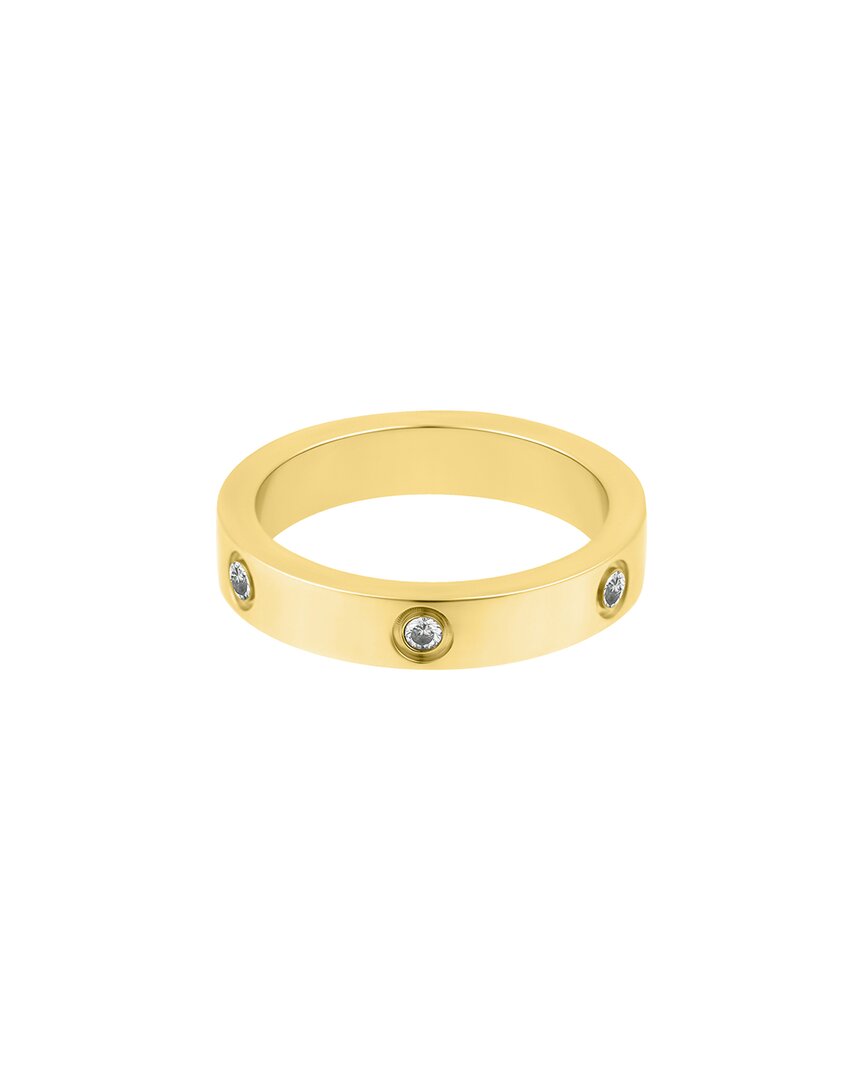 Adornia Cz 18k Plated Ring