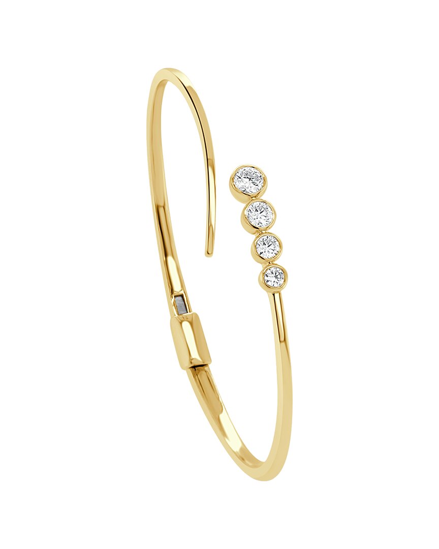 Sabrina Designs 14k Yg Graduating Round Diamond Bangle In Gold