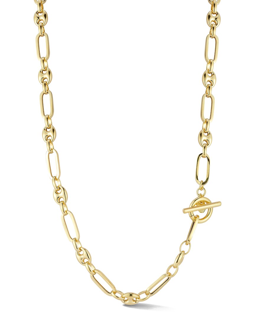 Sphera Milano 14k Over Silver Mariner Link Necklace