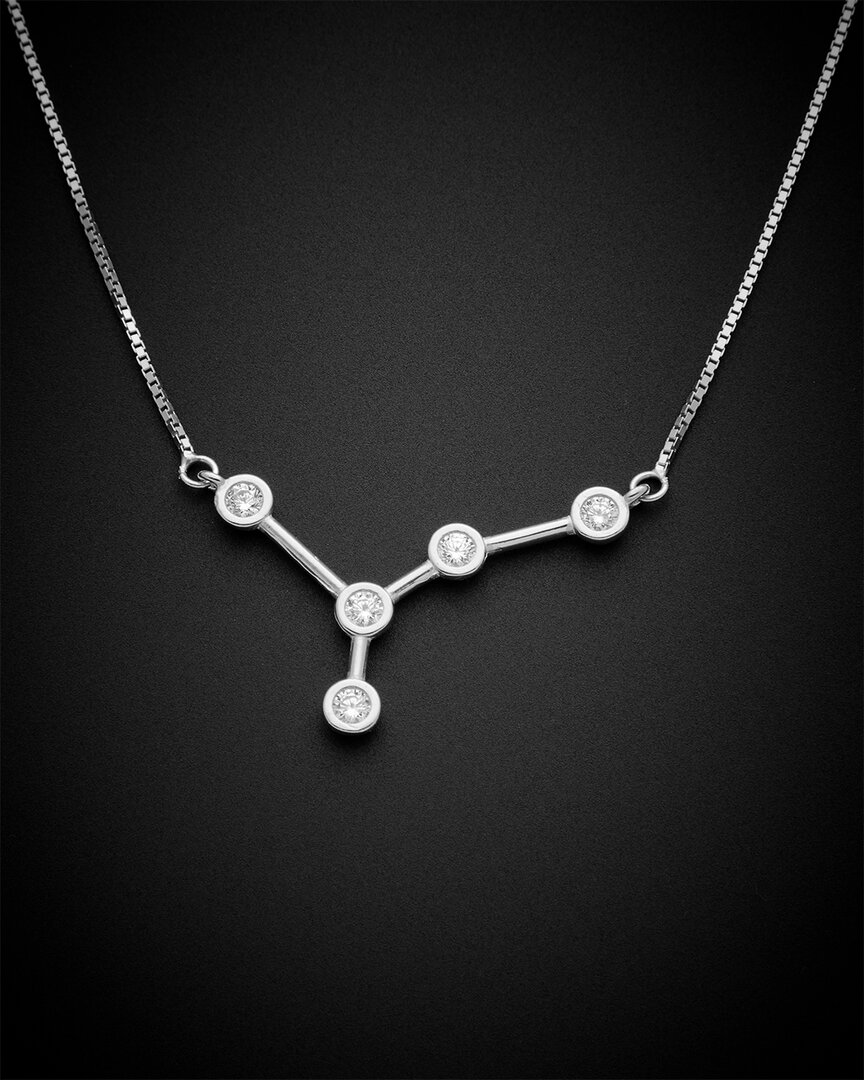 Italian Gold Over Silver 1.00 Ct. Tw. Constellation Zodiac Necklace