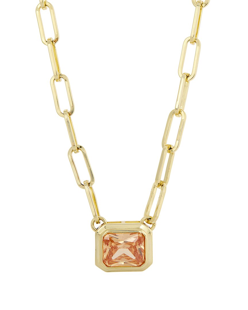 Savvy Cie 18k-plated Cz Statement Necklace