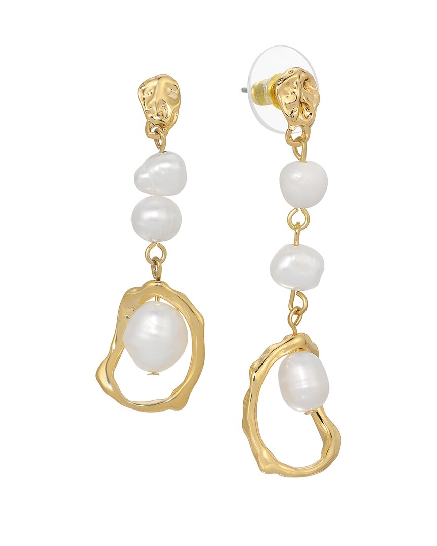 Eye Candy La Women's The Luxe Alexa Goldtone & Shell Pearl Dangle Drop Earrings