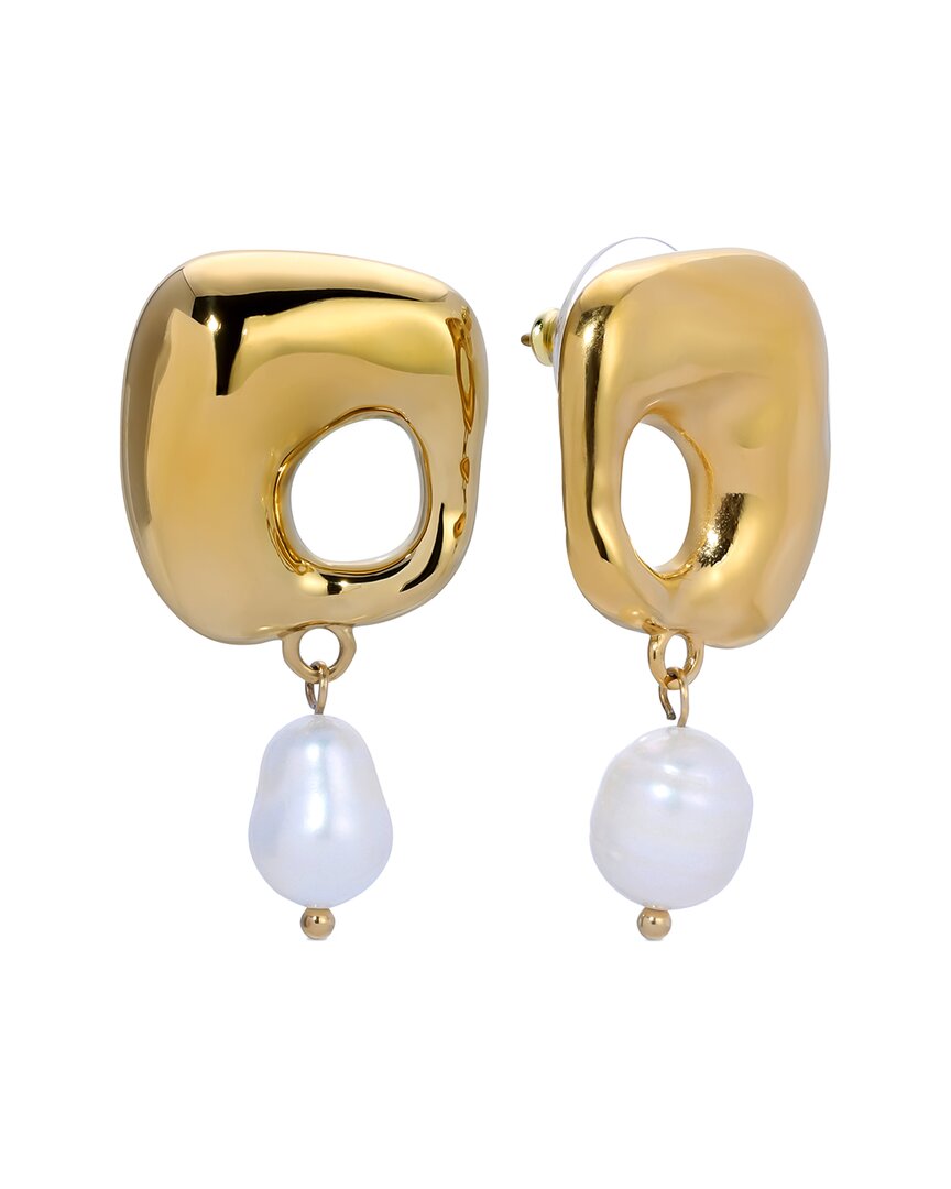 Eye Candy La Glass Pearl Drop Earring