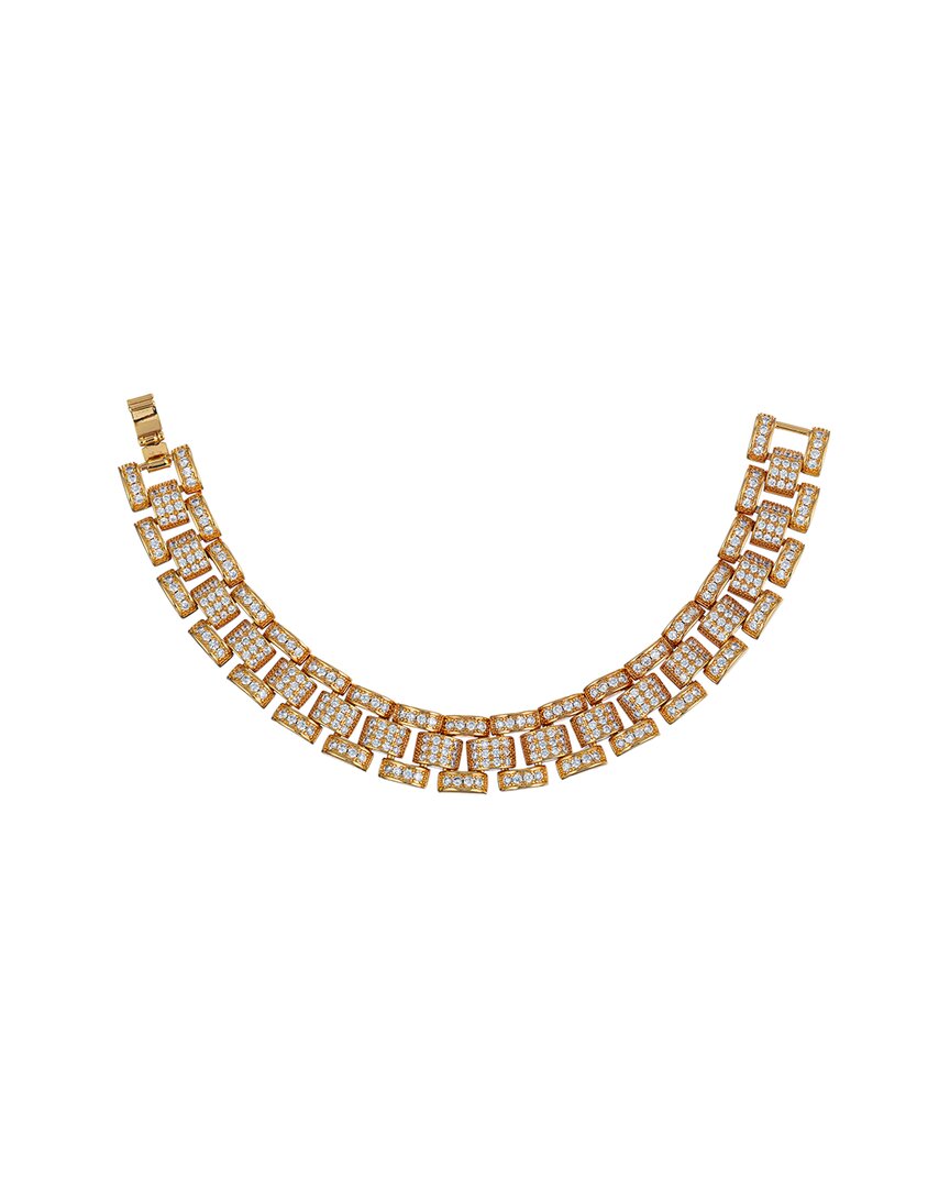 Eye Candy La Women's Luxe Camila Goldtone & Cubic Zirconia Link Bracelet