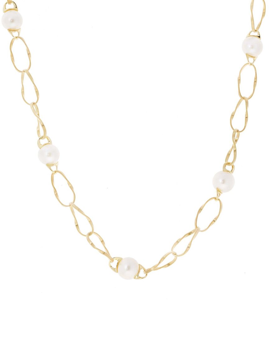 Shop Marco Bicego Marrakech Onde 18k 5-6mm Pearl Necklace