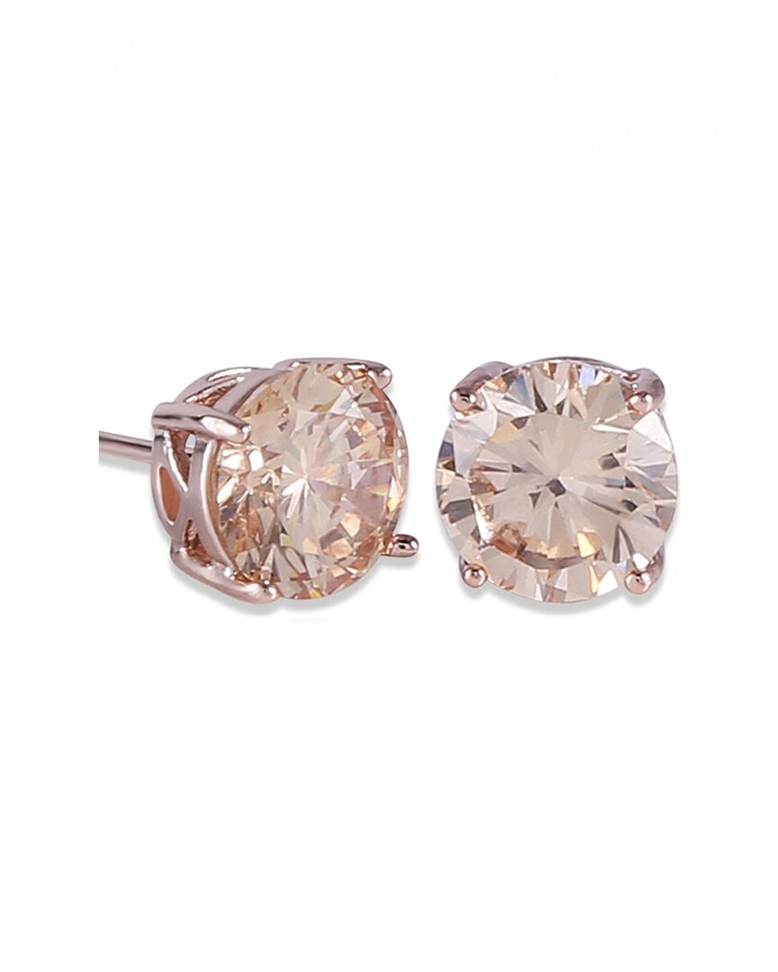 Liv Oliver 18k Rose Gold Plated 2.60 Ct. Tw. Cz Earrings