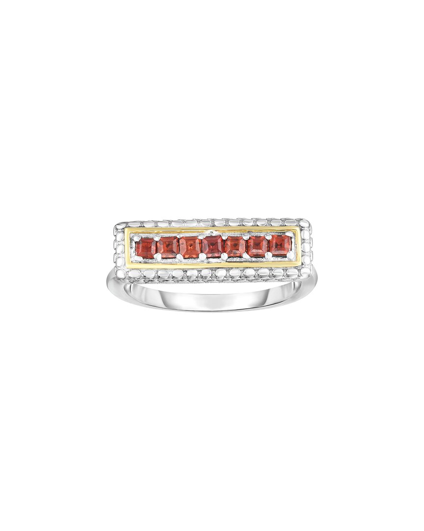 Phillip Gavriel Dnu 0 Units Sold  18k & Silver Red Garnet Cocktail Ring