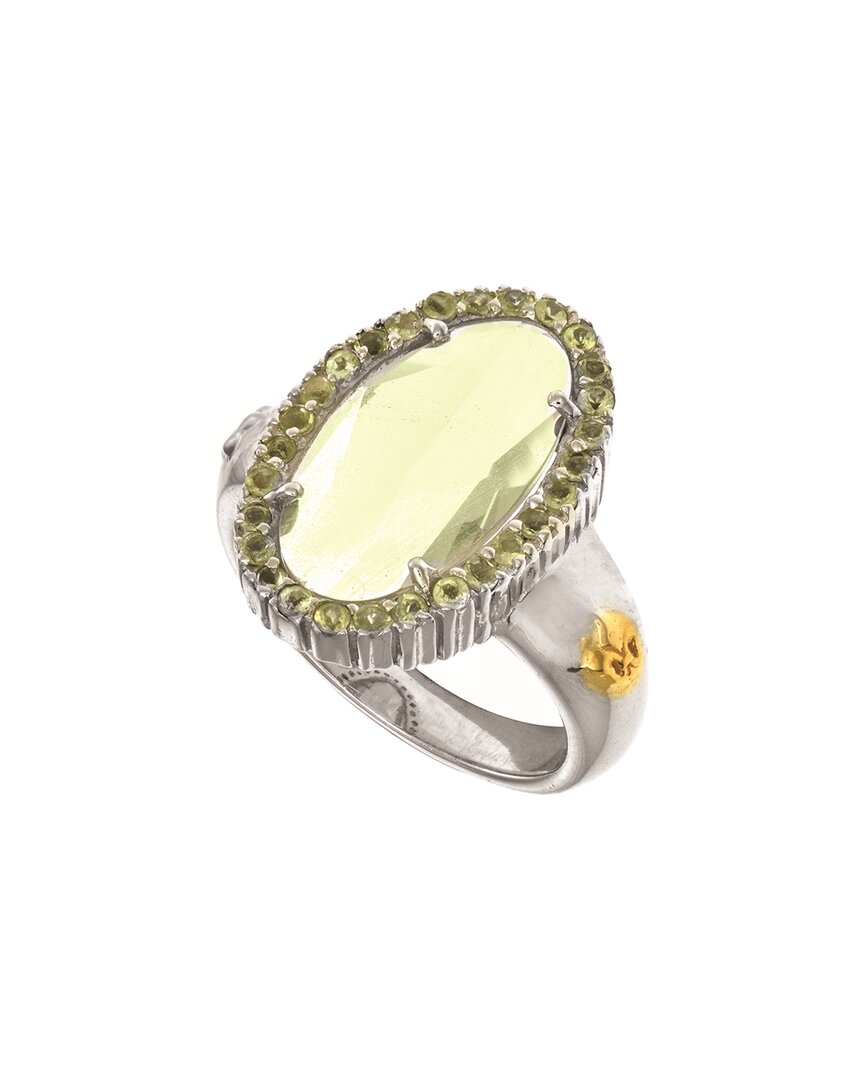 Phillip Gavriel 18k & Silver Gemstone Cocktail Ring