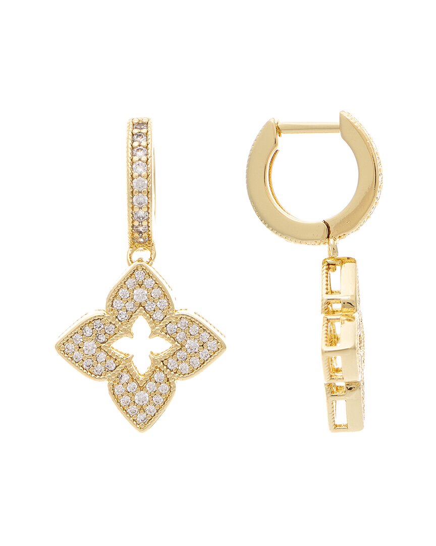 Rivka Friedman 18k Plated  Cz Earrings