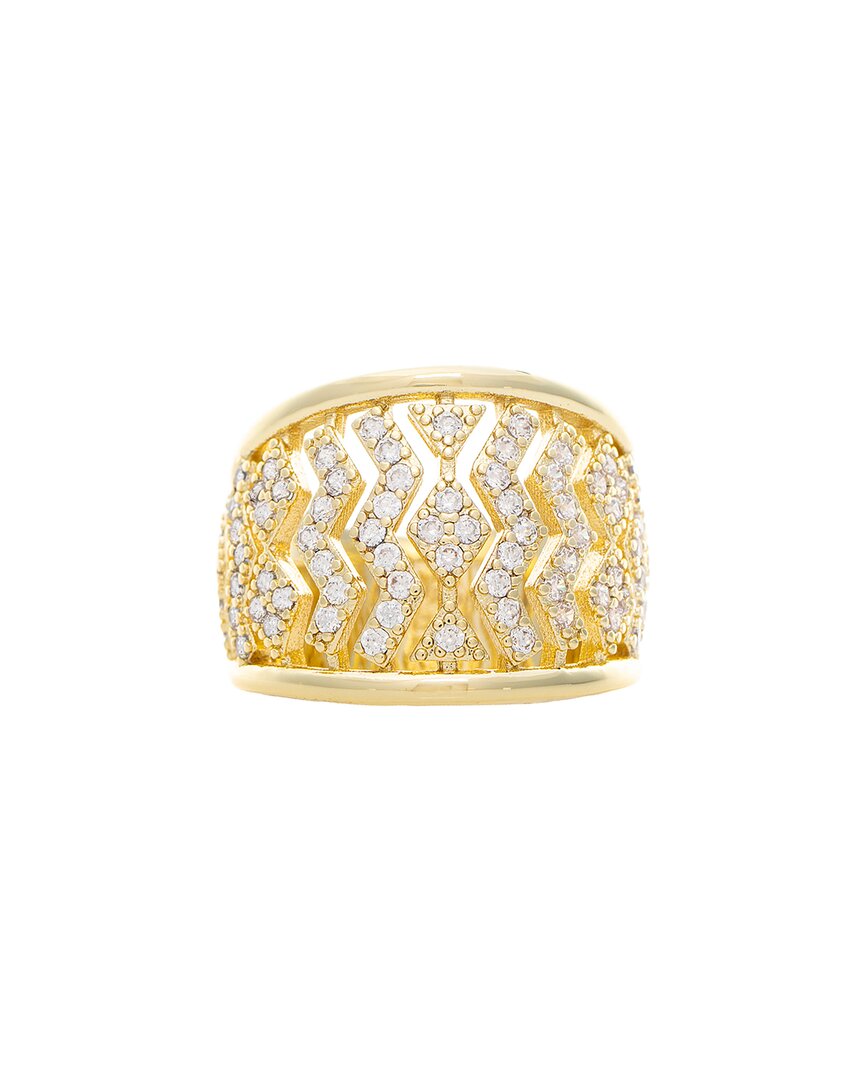 Rivka Friedman 18k Plated Cz Ring
