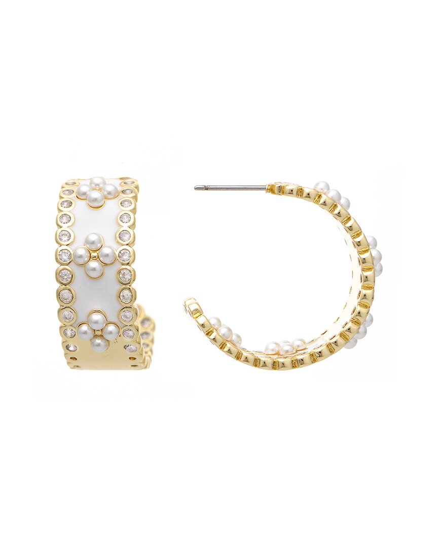 Rivka Friedman 18k Plated Cz Earrings