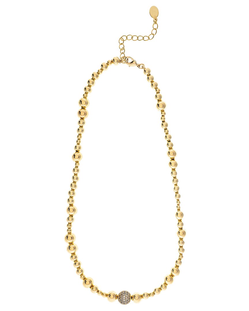 Rivka Friedman 18k Plated Cz Necklace
