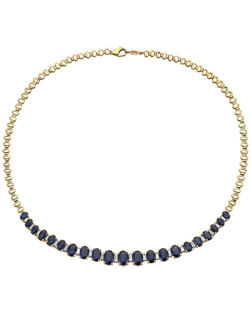 Effy Fine Jewelry 14K 16.21 ct. tw. Diamond & Sapphire Necklace