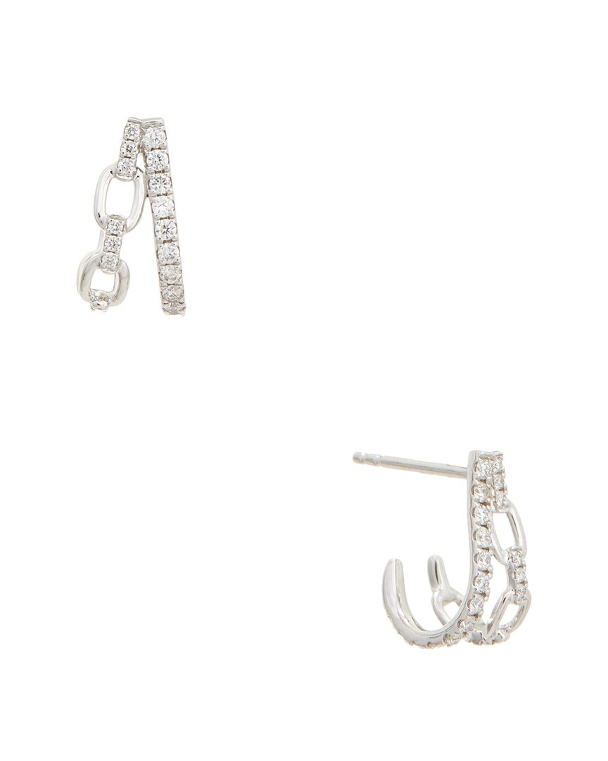 MAITRE DE DIAMANT MAITRE DE DIAMANT 18K 0.31 CT. TW. DIAMOND EARRINGS
