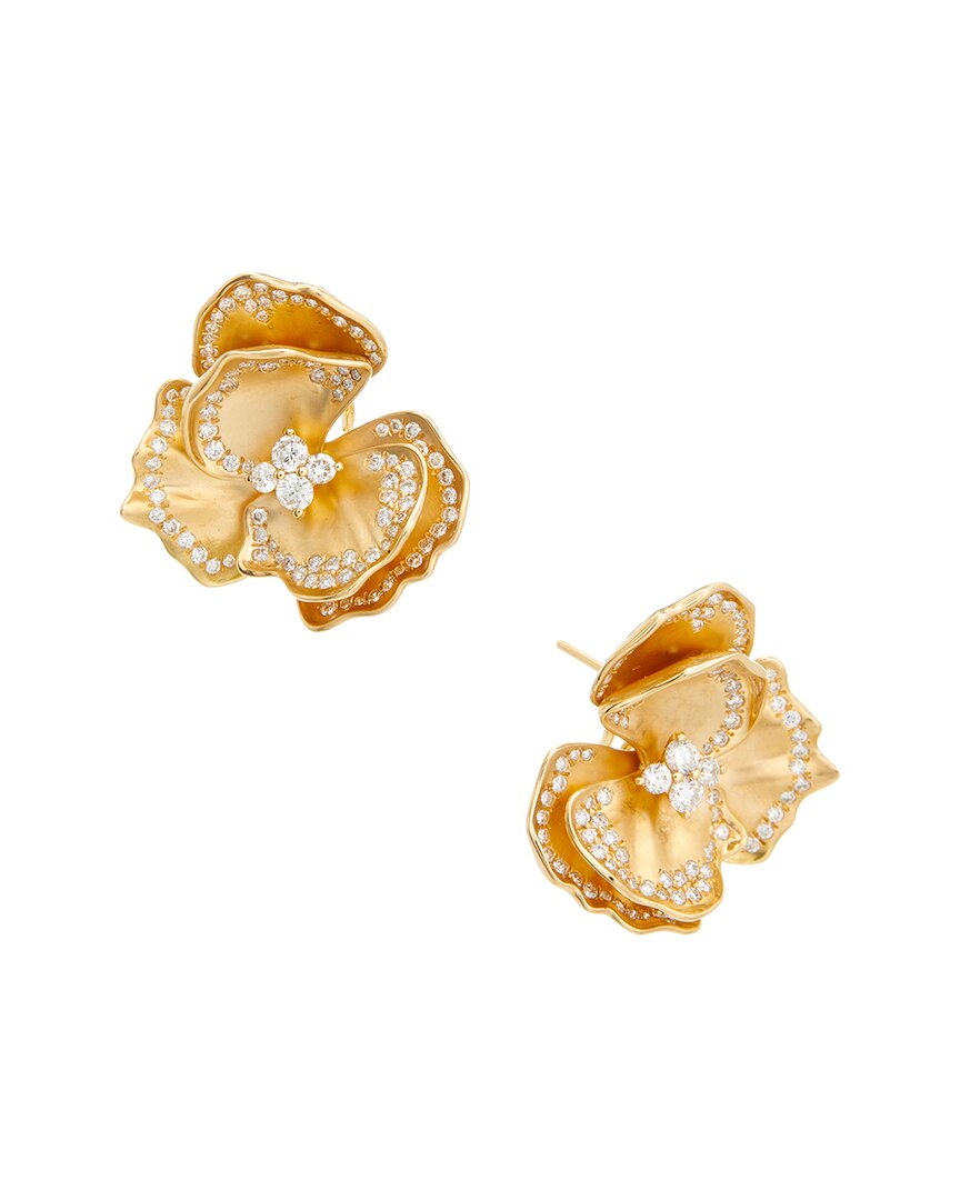 Maitre De Diamant 18k 1.84 Ct. Tw. Diamond Earrings