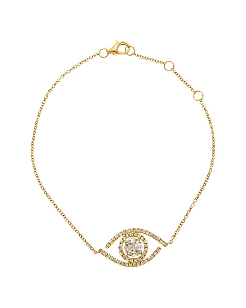 Maitre De Diamant 18k 0.40 Ct. Tw. Diamond Bracelet