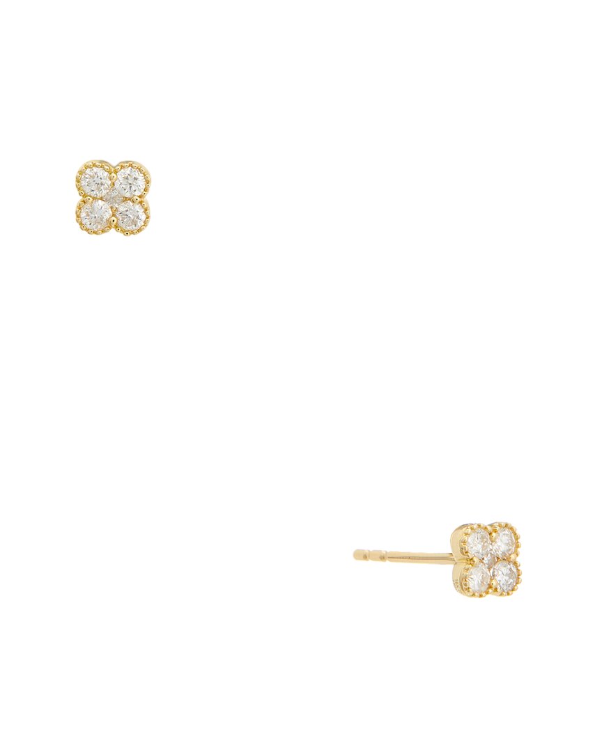 MAITRE DE DIAMANT MAITRE DE DIAMANT 18K 0.26 CT. TW. DIAMOND EARRINGS 
