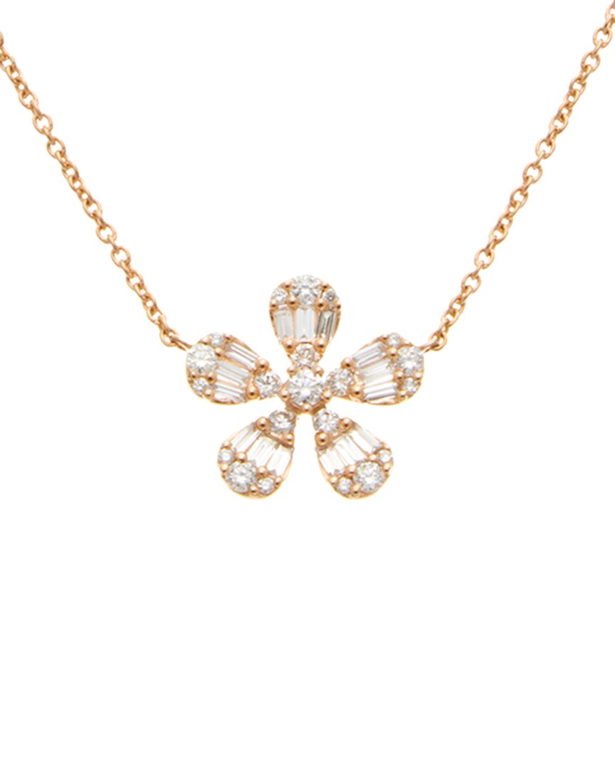 MAITRE DE DIAMANT MAITRE DE DIAMANT 18K ROSE GOLD 0.41 CT. TW. DIAMOND NECKLACE