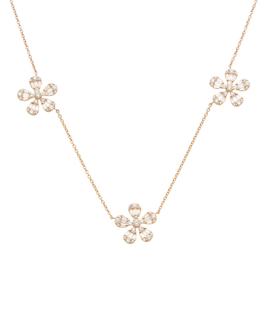 MAITRE DE DIAMANT MAITRE DE DIAMANT 18K ROSE GOLD 1.99 CT. TW. DIAMOND NECKLACE