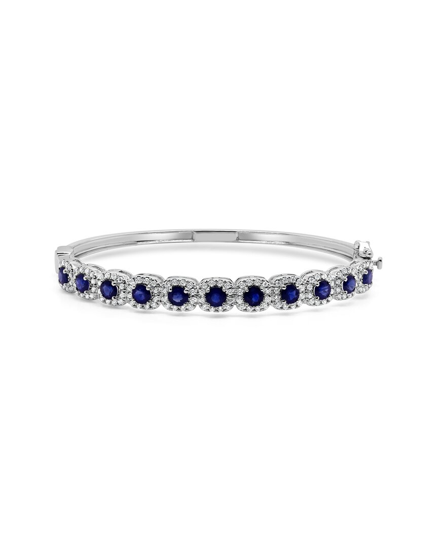 Sabrina Designs 14k 3.24 Ct. Tw. Diamond & Sapphire Stackable Bangle